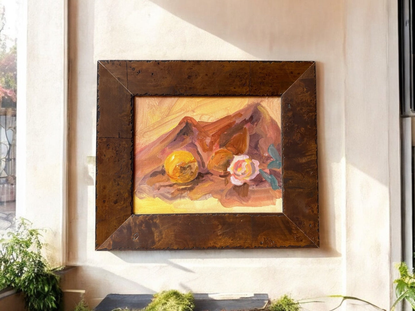 Brown Bag in Burl - Oil on panel - 1139 - The Artful