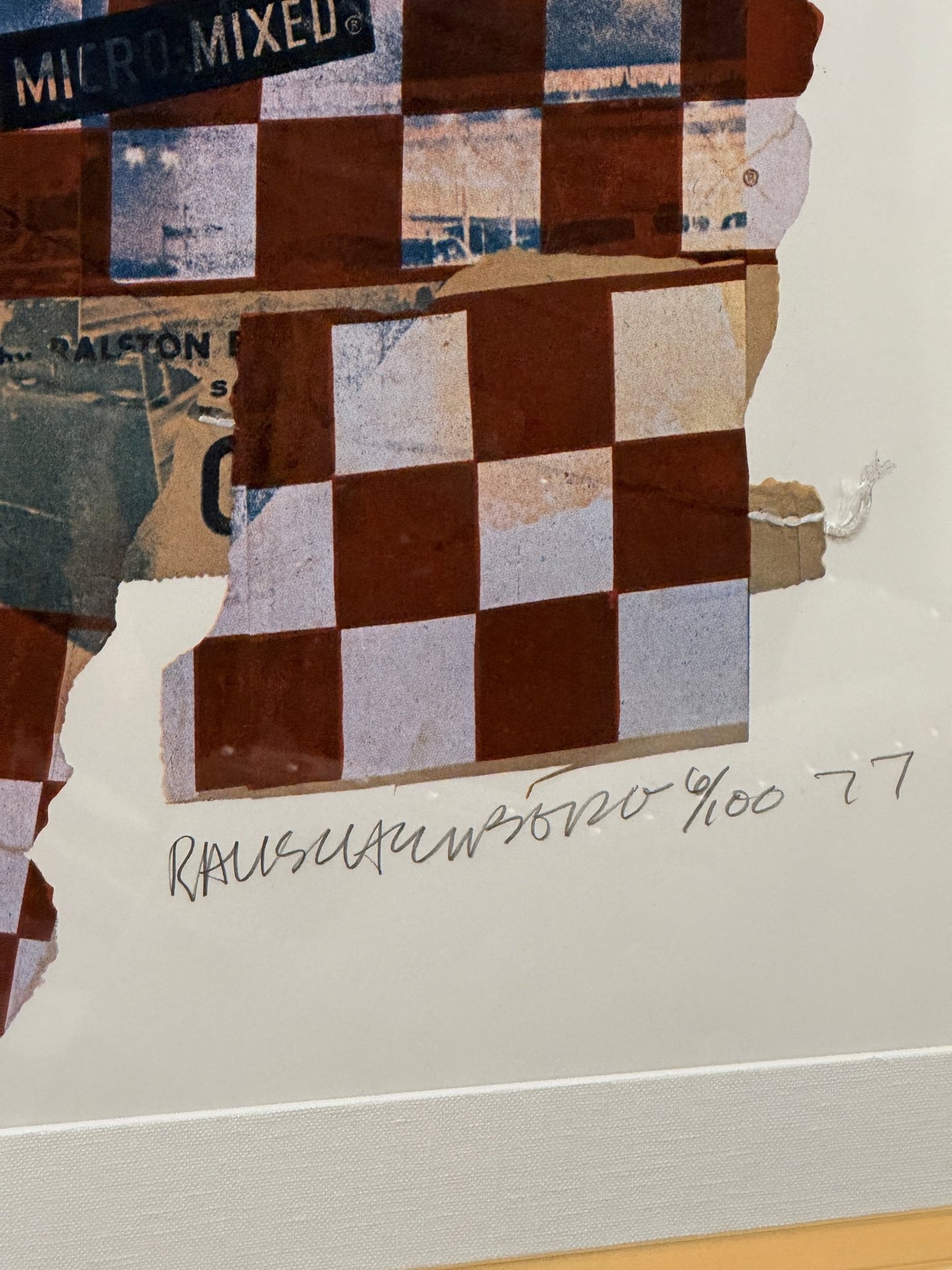 Robert Rauschenberg - Goat Chow (from the Chow Bags suite), 1977 1421 - The Artful