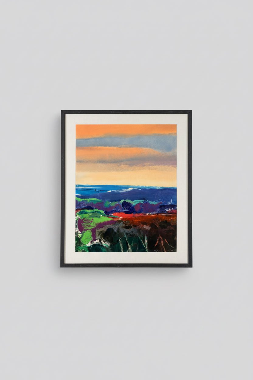 Maxon - Landscape Series - Mixed Acrylic on Paper - The Artful