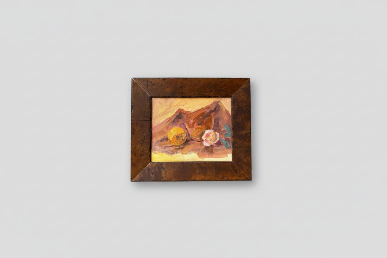 Brown Bag in Burl - Oil on panel - 1139 - The Artful