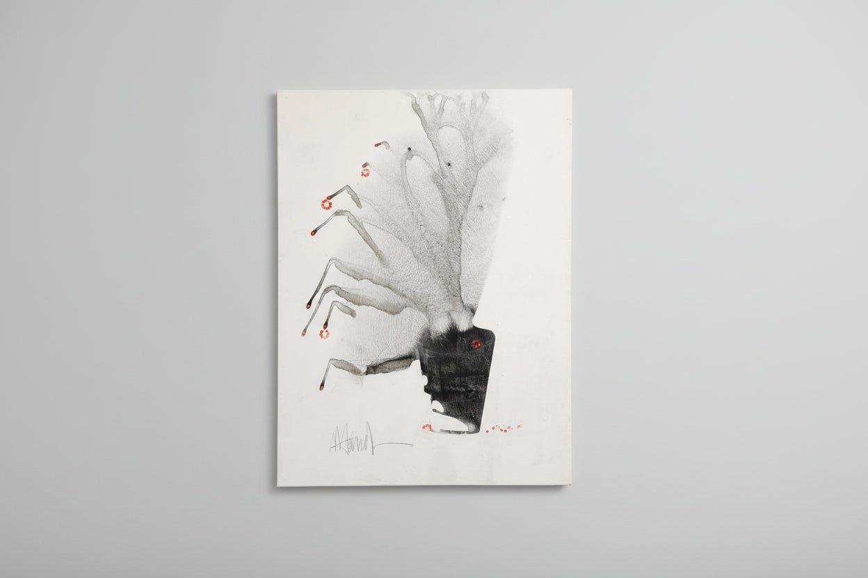 Murry Handler - Acrylic on canvas - Red Berries - The Artful