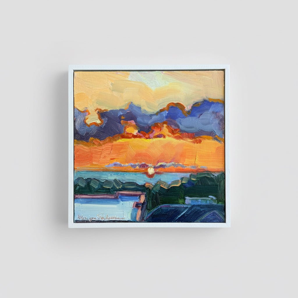 Enrichment Lake, Michigan memories - Painting - Monique Sarkessian - The Artful